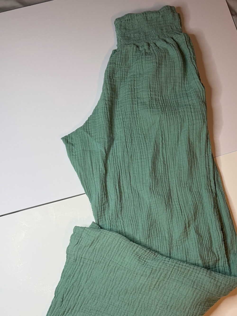 Lotus & Luna sea foam green 100% cotton pants - Picture 1 of 4